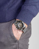 Maserati SFIDA Automatic Black Dial Silver Steel Strap Watch For Men - R8823140002 Authentic Buy Shop Now
