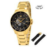 Maserati SFIDA Black Dial Yellow Gold Toned Watch For Men - R8823140003 Authentic Buy Shop Now