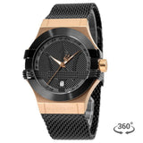 Maserati Potenza Black Mesh Bracelet Black Dial Watch For Men - R8853108010 Authentic Buy Shop Now
