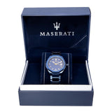 Maserati Guilloche Blue Edition 42mm Stainless Steel Watch For Men - R8853141001 Authentic Buy Shop Now