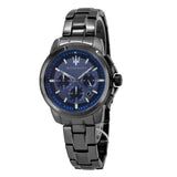 Maserati Successo Chronograph Blue Dial Black Steel Strap Watch For Men - R8873621005 Authentic Buy Shop Now