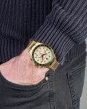 Maserati SFIDA Quartz Yellow Dial Gold Strap Watch For Men - R8873640005 Authentic Buy Shop Now