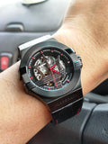 Maserati Potenza Automatic Black Dial Black Leather Strap Watch For Men - R8821108008 Authentic Buy Shop Now