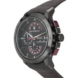 Maserati Ingegno Chronograph Black Dial Black Leather Strap Watch For Men - R8871619003 Authentic Buy Shop Now
