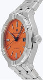 Maurice Lacroix Aikon Limited Edition Automatic Date Orange Dial Silver Steel Strap Watch For Men - AI6008-SS00F-530-1 Authentic Buy Shop Now