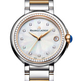 Maurice Lacroix Fiaba Date Diamonds White Mother of Pearl Dial Two Tone Steel Strap Watch for Women - FA1007-PVP23-170-1 Authentic Buy Shop Now