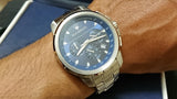 Maserati Successo Chronograph Blue Dial Silver Steel Strap Watch For Men - R8873621002 Authentic Buy Shop Now