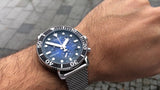 Tissot Seastar 1000 Chronograph Blue Dial Silver Mesh Bracelet Watch For Men - T120.417.11.041.02 Authentic Buy Shop Now