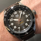 Tag Heuer Autavia Automatic Grey Dial Brown Leather Strap Watch for Men - WBE5114.FC8266 Authentic Buy Shop Now