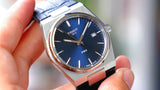 Tissot PRX Blue Dial Blue Leather Strap Watch for Men - T137.410.16.041.00 Authentic Buy Shop Now