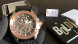 Fossil Modern Machine Automatic Skeleton Dial Black Leather Strap Watch for Men - ME3082 Authentic Buy Shop Now
