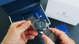 Maserati Traguardo Chronograph Black Dial Mesh Bracelet Watch For Men - R8873612006 Authentic Buy Shop Now