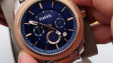 Fossil Machine Blue Dial Two Tone Steel Strap Watch for Men - FS5037 Authentic Buy Shop Now