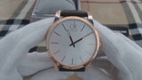Calvin Klein City Silver Dial Brown Leather Strap Watch For Men - K2G21629 Authentic Buy Shop Now