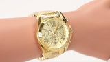 Michael Kors Bradshaw Gold Dial Gold Steel Strap Watch for Women - MK5605 Authentic Buy Shop Now