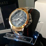 Maserati Ingegno Chronograph Blue Dial Two Tone Steel Strap Watch for Men - R8873619002 Authentic Buy Shop Now