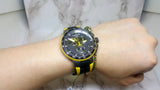 Tissot T Bike Cycling Tour de France Black Dial Two Tone Rubber Strap Watch For Men - T111.417.37.441.00 Authentic Buy Shop Now
