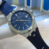 Maurice Lacroix Aikon Automatic Date Blue Dial Blue Silicone Strap Watch For Men - AI6008-SS000-430-4 Authentic Buy Shop Now
