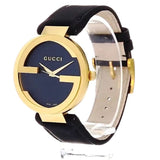Gucci G Interlocking Grammy Special Edition Black Dial Black Leather Strap Watch For Men - YA133212 Authentic Buy Shop Now