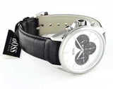 Hugo Boss Driver Chronograph Quartz Silver Dial Black Leather Strap Watch For Men - 1512880 Authentic Buy Shop Now