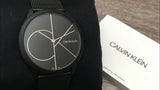 Calvin Klein Minimal Black Dial Black Mesh Bracelet Watch for Men - K3M514B1 Authentic Buy Shop Now