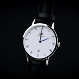 Daniel Wellington Dapper Sheffield White Dial Black Leather Strap Watch For Women - DW00100096 Authentic Buy Shop Now