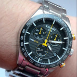 Tissot PRS 516 Chronograph Black Dial Silver Steel Strap Watch For Men - T100.417.11.051.00 Authentic Buy Shop Now