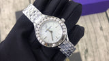 Swarovski Lovely Crystals Mini White Dial Silver Steel Strap Watch for Women - 5242901 Authentic Buy Shop Now