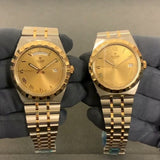 Tudor Royal Automatic Diamonds Gold Dial Two Tone Steel Strap Watch for Men - M28603-0006 Authentic Buy Shop Now