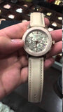 Burberry Chronograph Rose Gold Dial Beige Leather Strap Watch for Women - BU9704 Authentic Buy Shop Now
