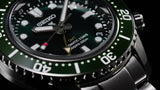 Seiko Prospex GMT Divers Automatic Marine Green Dial Silver Steel Strap Watch For Men - SPB381J1 Authentic Buy Shop Now