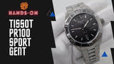 Tissot PR 100 Sport Quartz Black Dial Silver Steel Strap Watch For Men - T101.610.11.051.00 Authentic Buy Shop Now