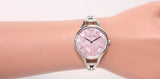 Emporio Armani Aurora Mother Of Pearl Purple Dial Silver Steel Strap Watch For Women - AR11122 Authentic Buy Shop Now