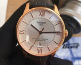 Tissot Chemin Des Tourelles Powermatic 80 Silver Dial Brown Leather Strap Watch For Men - T099.407.36.038.00 Authentic Buy Shop Now