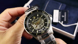 Maserati SFIDA Automatic Black Dial Silver Steel Strap Watch For Men - R8823140002 Authentic Buy Shop Now
