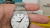 Tissot T Classic Tradition White Dial Silver Steel Strap Watch For Men - T063.610.11.037.00 Authentic Buy Shop Now