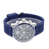 Guess Fleet Chronograph Black Dial Blue Rubber Strap Watch for Men - W0971G2 Authentic Buy Shop Now