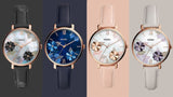 Fossil Jacqueline Blue Dial Blue Leather Strap Watch for Women - ES4673 Authentic Buy Shop Now