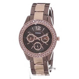 Fossil Stella Multifunction Brown Dial Two Tone Steel Strap Watch for Women - ES4079 Authentic Buy Shop Now