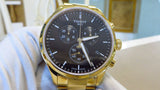 Tissot Chrono XL Classic Black Dial Gold Steel Strap Watch for Men - T116.617.33.051.00 Authentic Buy Shop Now