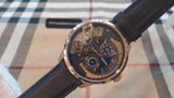 Fossil Townsman Twist Skeleton Blue Dial Blue Leather Strap Watch for Men - ME1138 Authentic Buy Shop Now