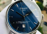 Tissot Chemin Des Tourelles Powermatic 80 Blue Dial Blue Leather Strap Watch for Men - T099.407.16.047.00 Authentic Buy Shop Now