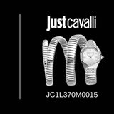 Just Cavalli Ambra Silver Dial Silver Steel Strap Watch for Women - JC1L370M0015 Authentic Buy Shop Now