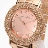Marc Jacobs Marci Crystals Rose Gold Dial Rose Gold Steel Strap Watch for Women - MBM3192 Authentic Buy Shop Now