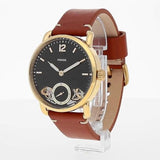 Fossil The Commuter Twist Black Dial Brown Leather Strap Watch for Men - ME1166 Authentic Buy Shop Now