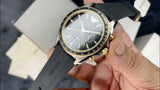Emporio Armani Sigma Chronograph lack Dial Black Rubber Strap Watch For Men - AR80003 Authentic Buy Shop Now