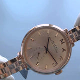 Marc Jacobs Sally Rose Gold Dial Rose Gold Steel Strap Watch for Women - MBM3364 Authentic Buy Shop Now