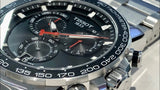 Tissot Supersport Chrono Black Dial Silver Steel Strap Watch For Men - T125.617.11.051.00 Authentic Buy Shop Now