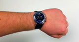 Emporio Armani Aviator Quartz Blue Dial Blue Leather Strap Watch For Men - AR11335 Authentic Buy Shop Now