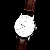 Daniel Wellington Dapper Bristol White Dial Brown Leather Strap Watch For Women - DW00100090 Authentic Buy Shop Now